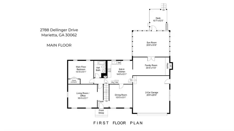 2788 Dellinger Drive, Marietta, GA 30062 - #2