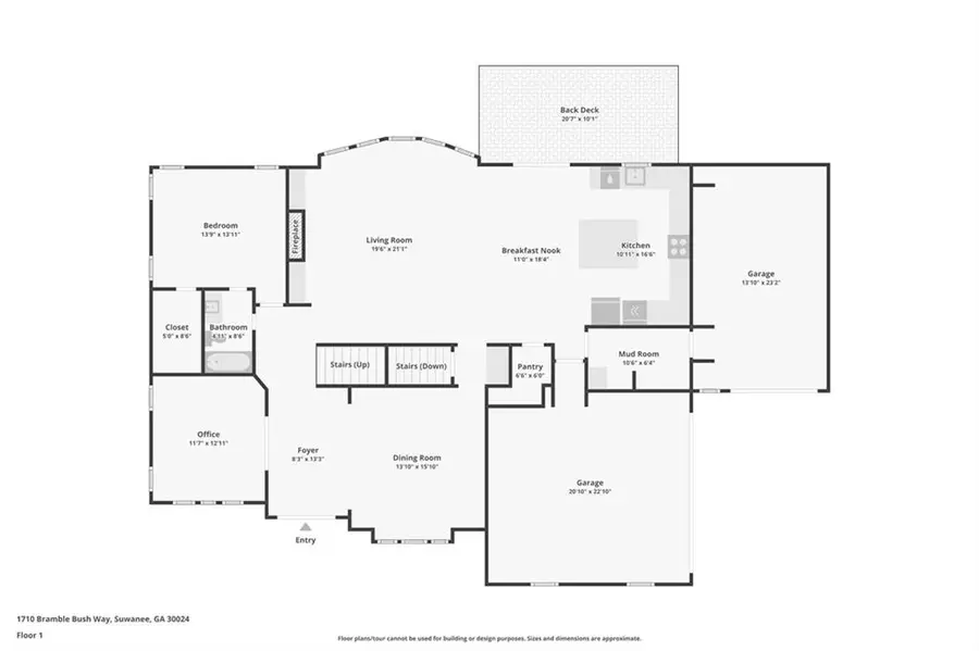 1710 Bramble Bush Way, Suwanee, GA 30024 - #2