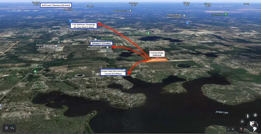 10.7 Acres Juniper Lake Road #TBD (Country Ridge Estates), Defuniak Springs, FL 32433 - #3