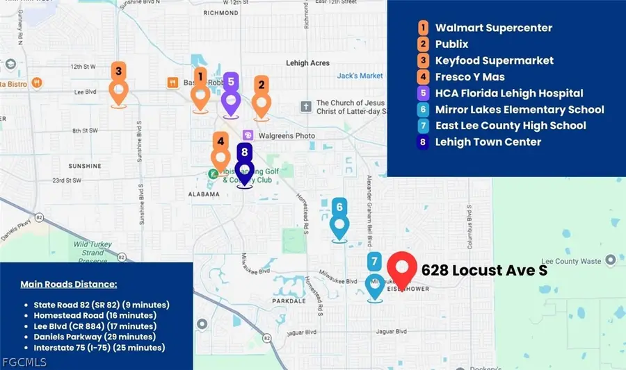 628 Locust Avenue S, Lehigh Acres, FL 33974 - #2