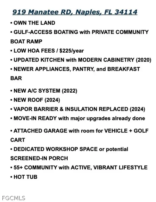 919 Manatee Road, Naples, FL 34114 - #3