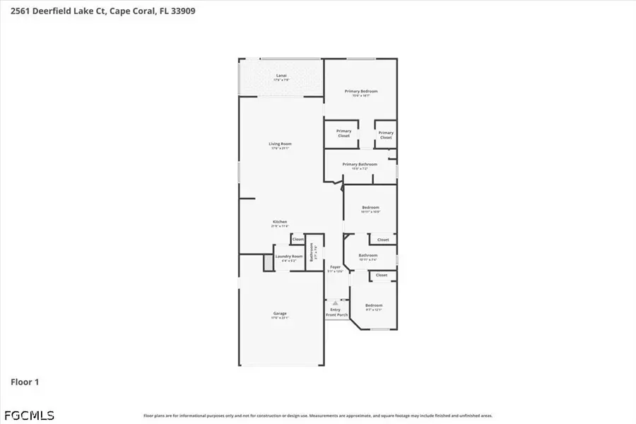 2561 Deerfield Lake Court, Cape Coral, FL 33909 - #2