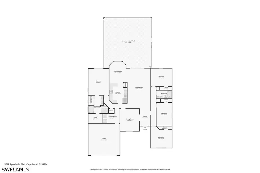 3717 Agualinda Boulevard, Cape Coral, FL 33914 - #2