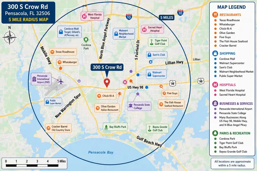 300 S Crow Road, Pensacola, FL 32506 - #2