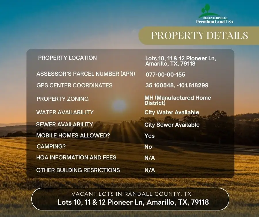 0 Pioneer Lane, Amarillo, TX 79118 - #3