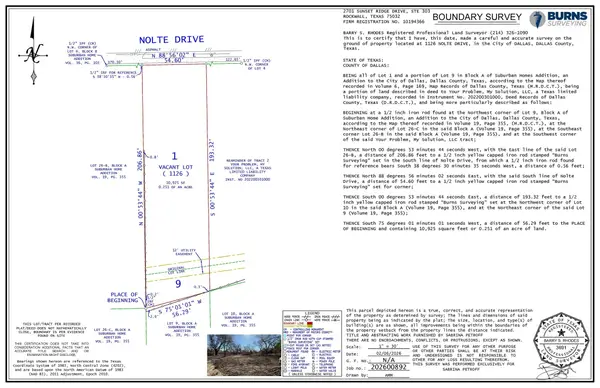 1134 Nolte Drive, Dallas, TX 75208