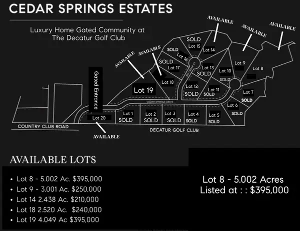 Lot 8 Cedar Springs Drive, Decatur, TX 76234
