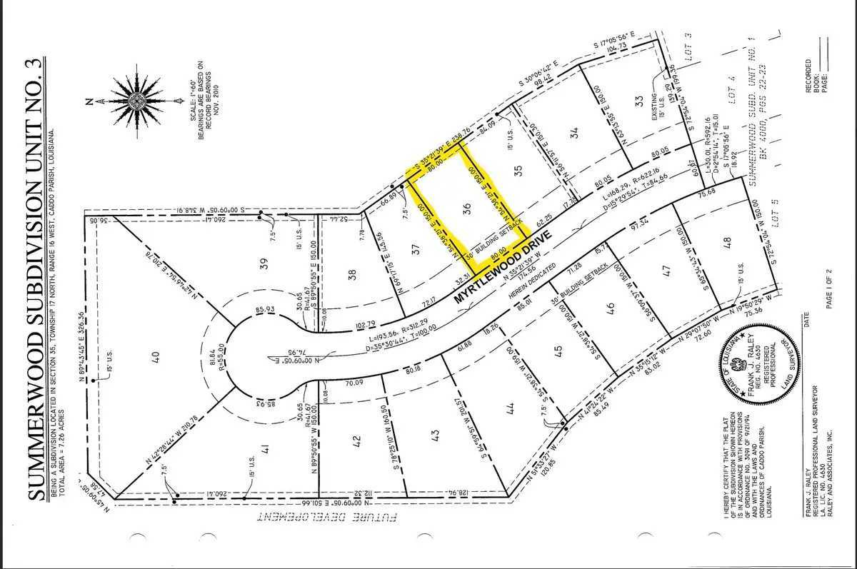 Lot 36 Myrtlewood Drive, Greenwood, LA 71033 - #1