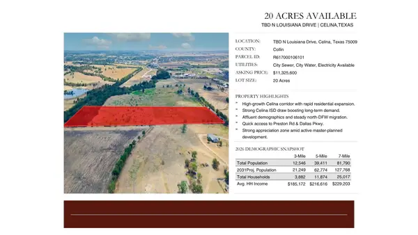 TBD N Louisiana Drive, Celina, TX 75009