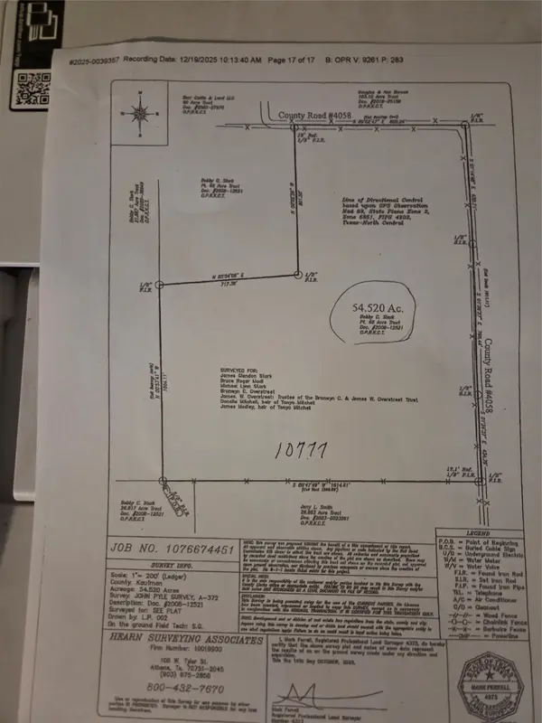 TBD Cr-4058, Kemp, TX 75143