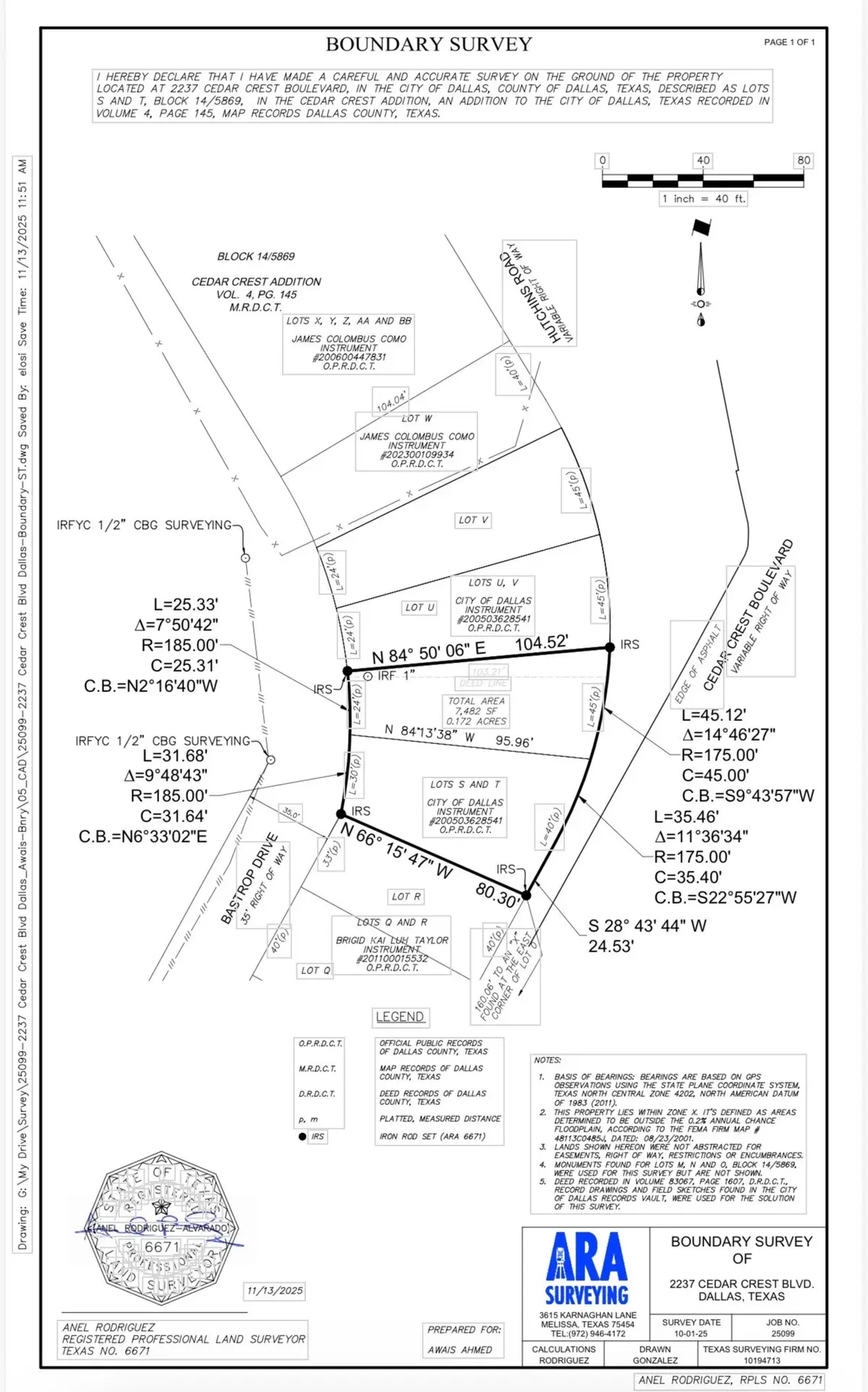 2237 Cedar Crest Lot U & V Boulevard, Dallas, TX 75203 - #1