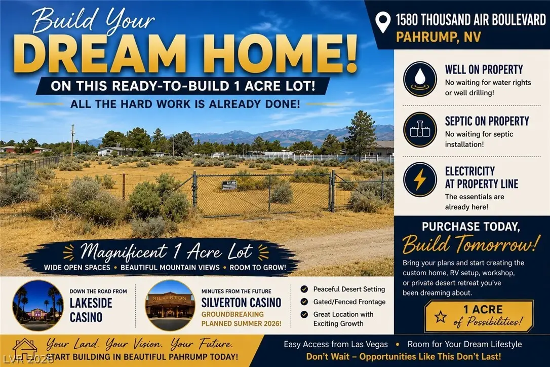 1580 Thousandaire Boulevard, Pahrump, NV 89048 - #1