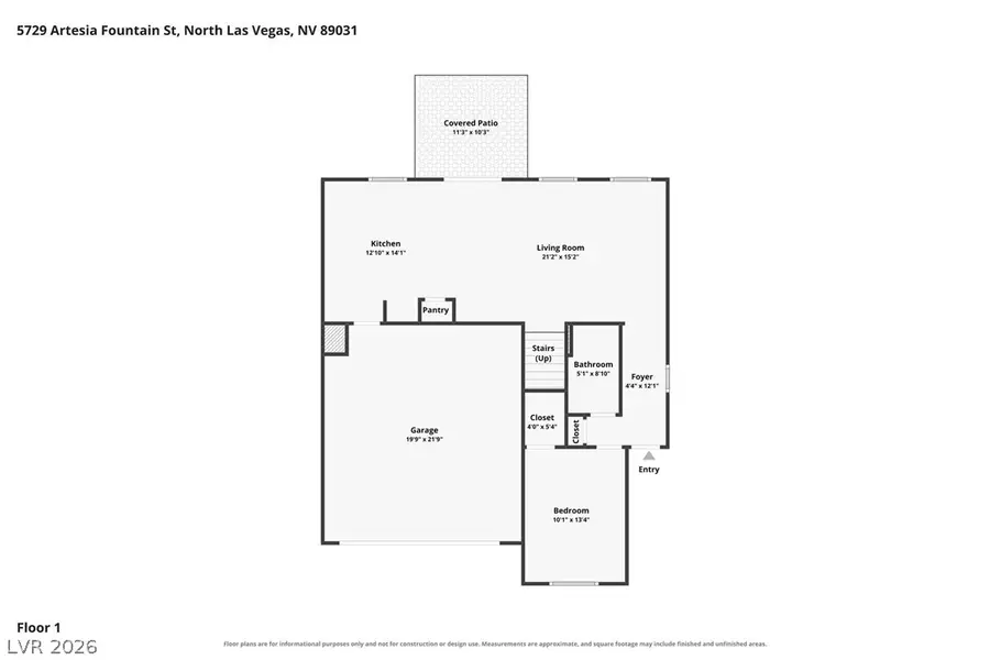 5729 Artesia Fountain Street, North Las Vegas, NV 89031 - #3