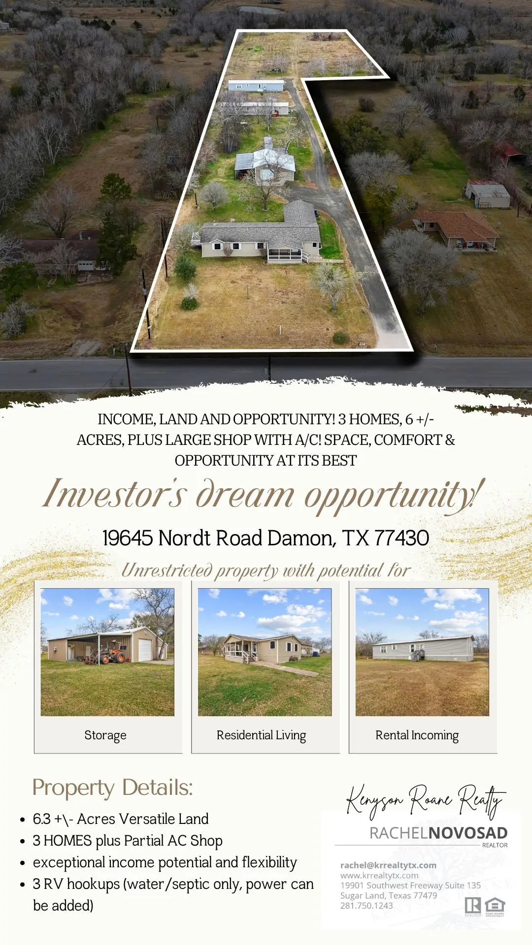 19645 Nordt Road Road, Damon, TX 77430 - #1