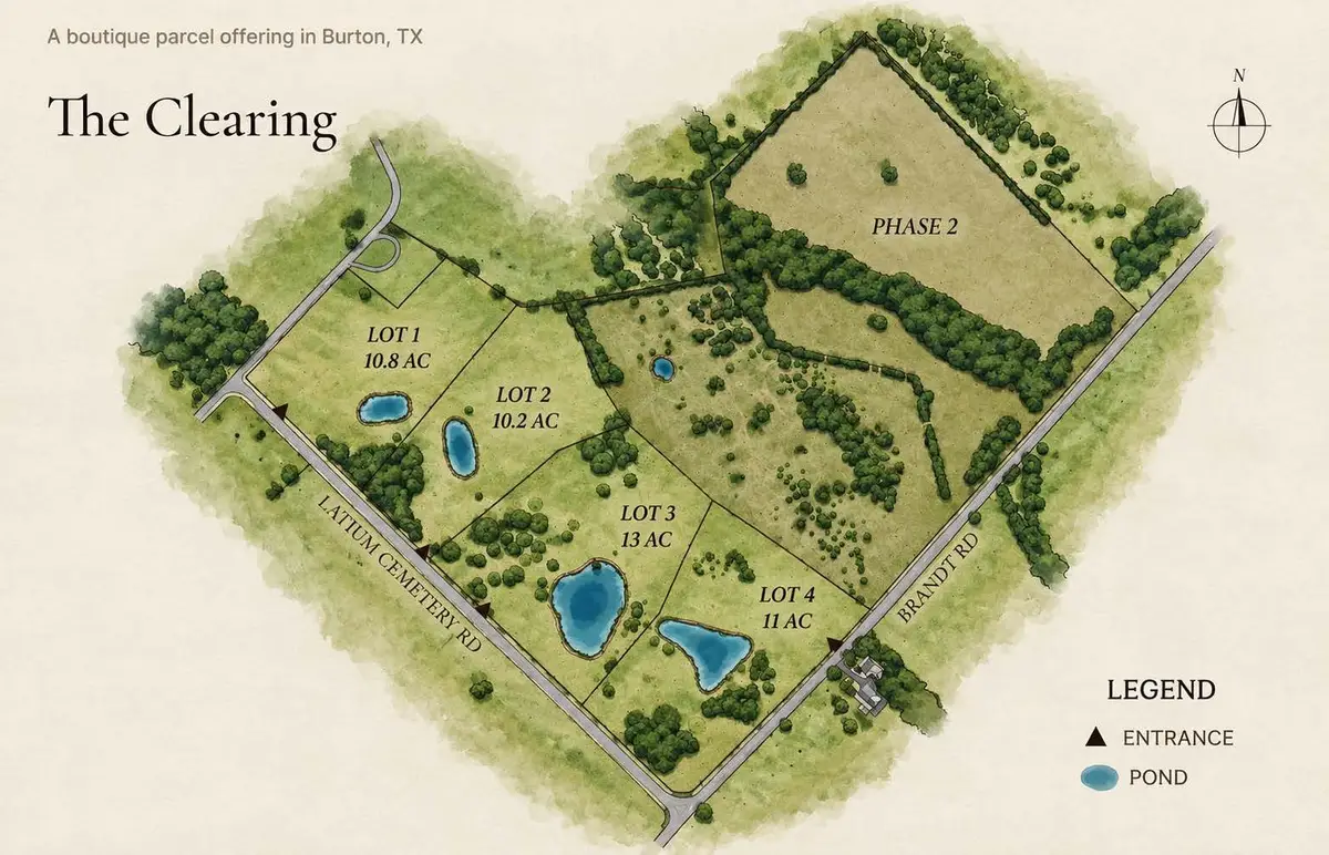 9909 Latium Cemetery Rd - Tract 2, Burton, TX 77835 - #1