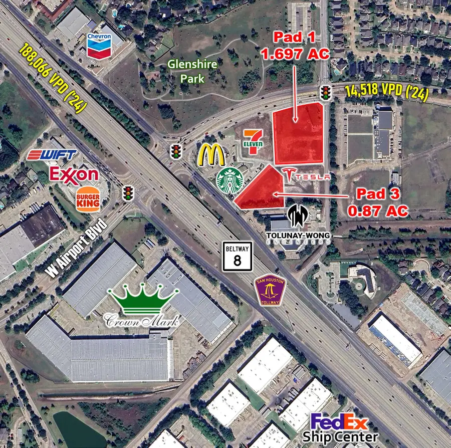 Pad 1 W Airport Boulevard, Houston, TX 77071 - #3