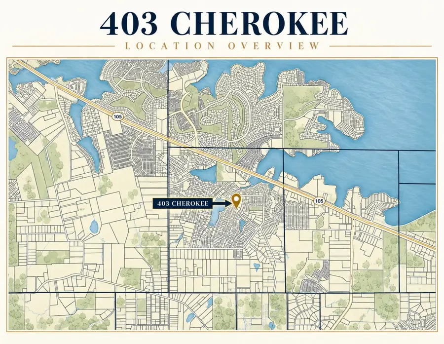 403 Cherokee Drive, Conroe, TX 77316 - #2