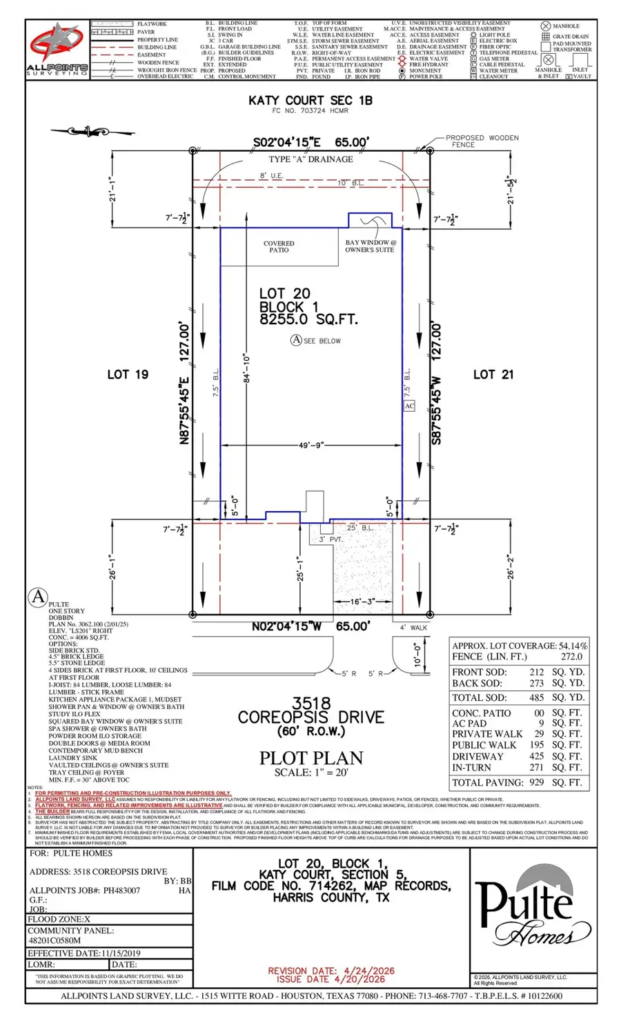 3518 Coreopsis Drive, Katy, TX 77493 - #3