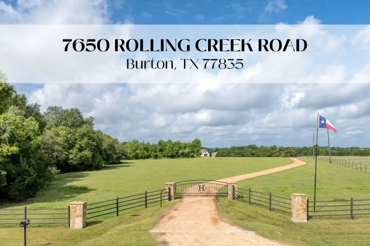 7650 Rolling Creek Road, Burton, TX 77835 - #1