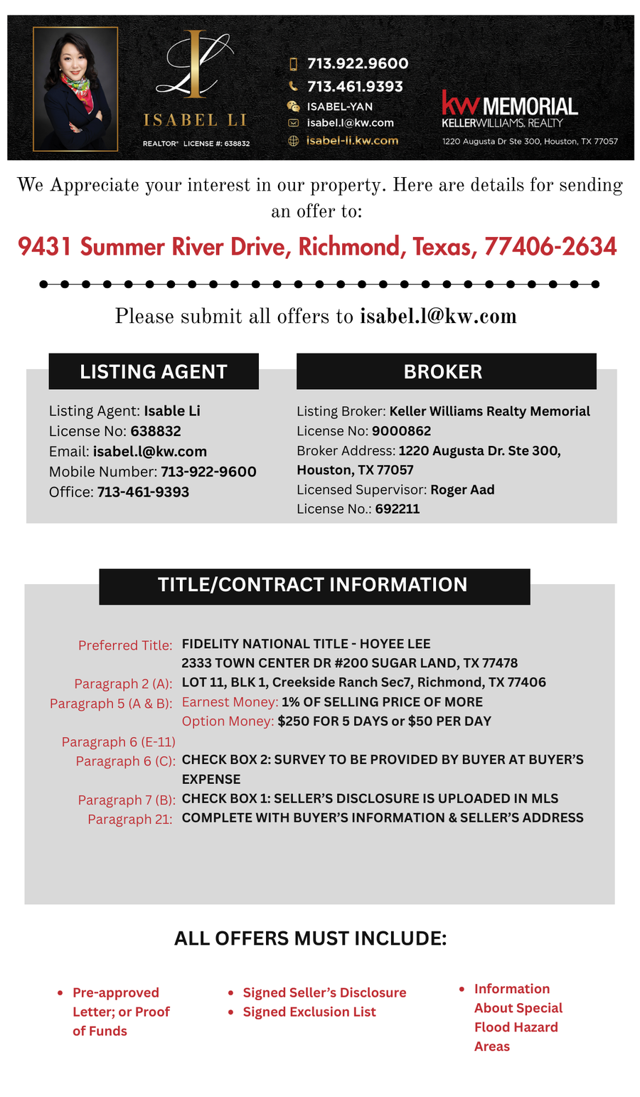 9431 Summer River Drive, Richmond, TX 77406 - #3