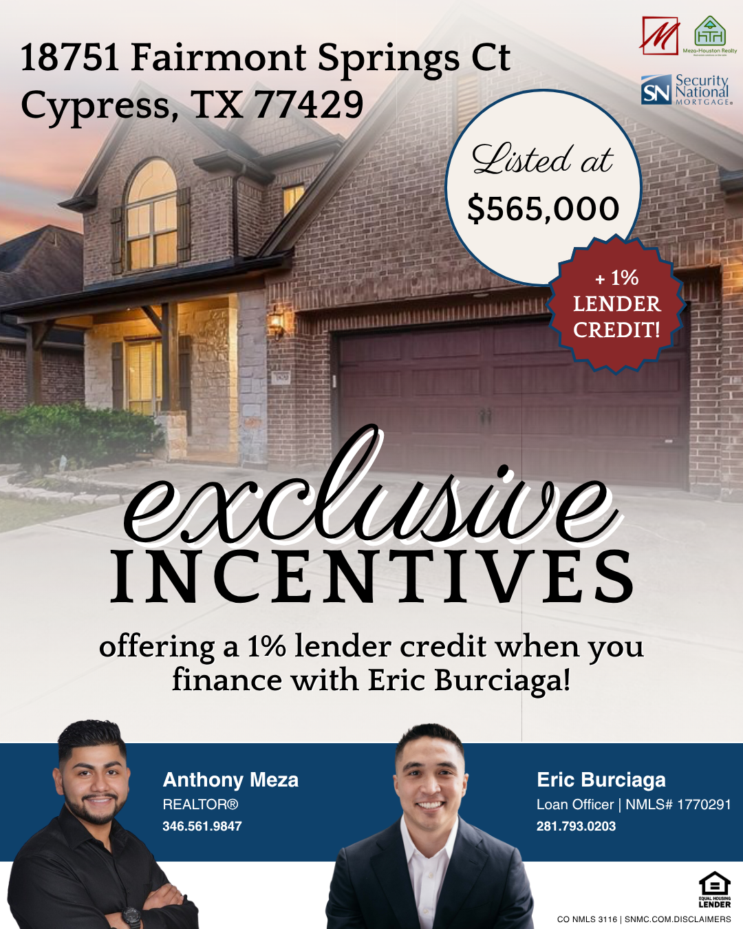 18751 Fairmont Springs Court, Cypress, TX 77429 - #1