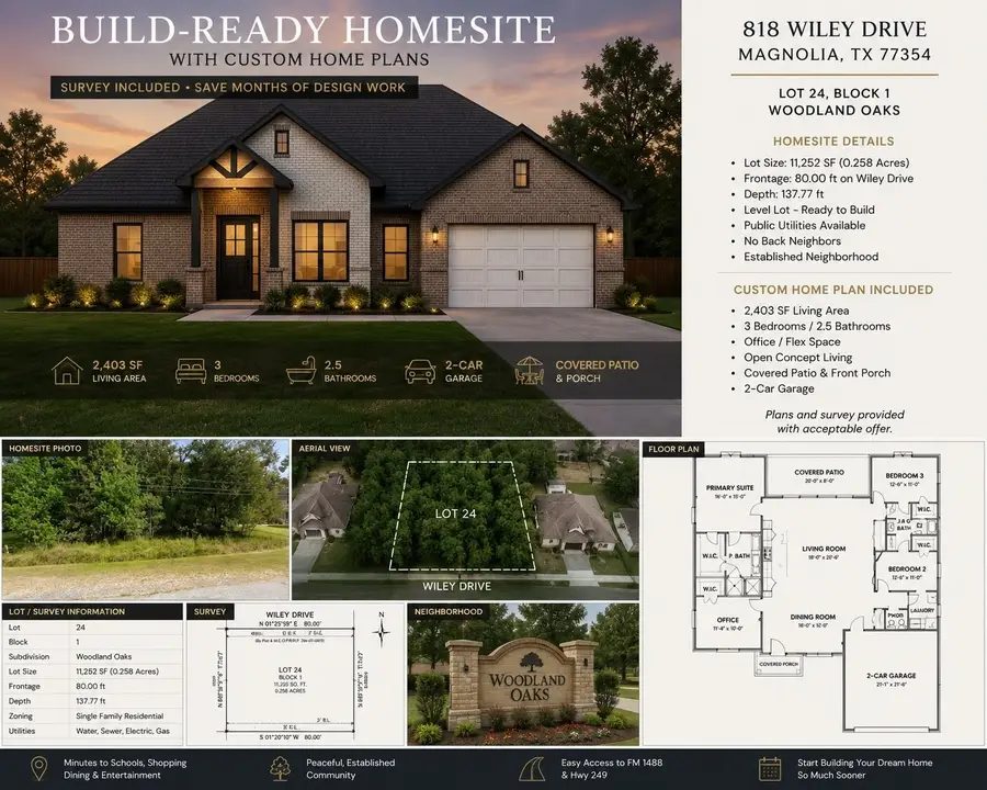 818 Wiley Drive, Magnolia, TX 77354 - #2