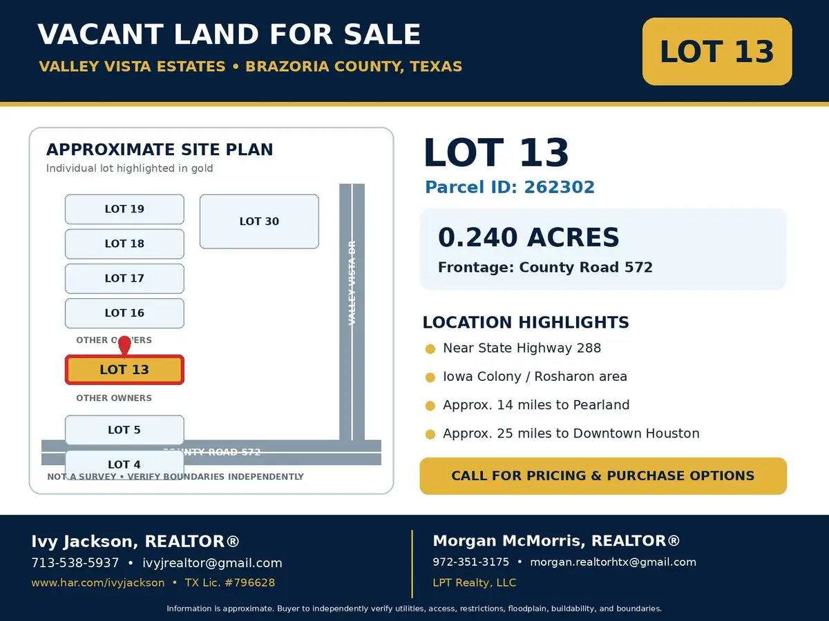 Lot 13 County Rd 572, Rosharon, TX 77583 - #1