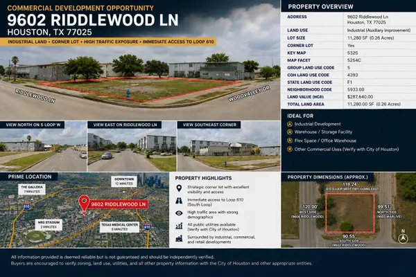 9602 Riddlewood Lane, Houston, TX 77025