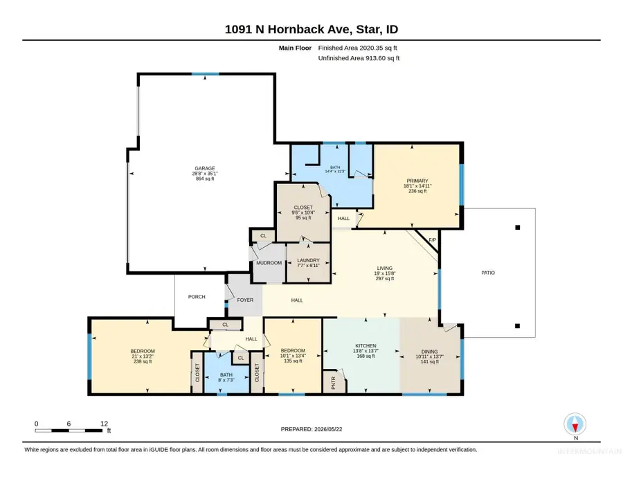 1091 N Hornback Ave, Star, ID 83669 - #3