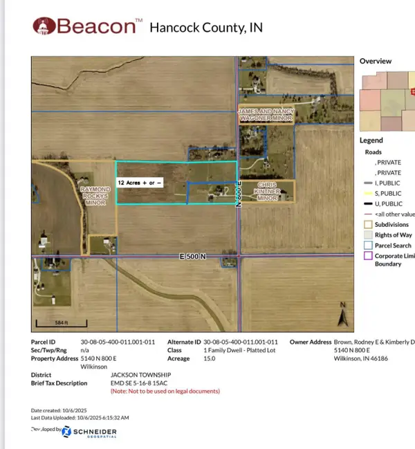 TBD N 800 East, Wilkinson, IN 46186