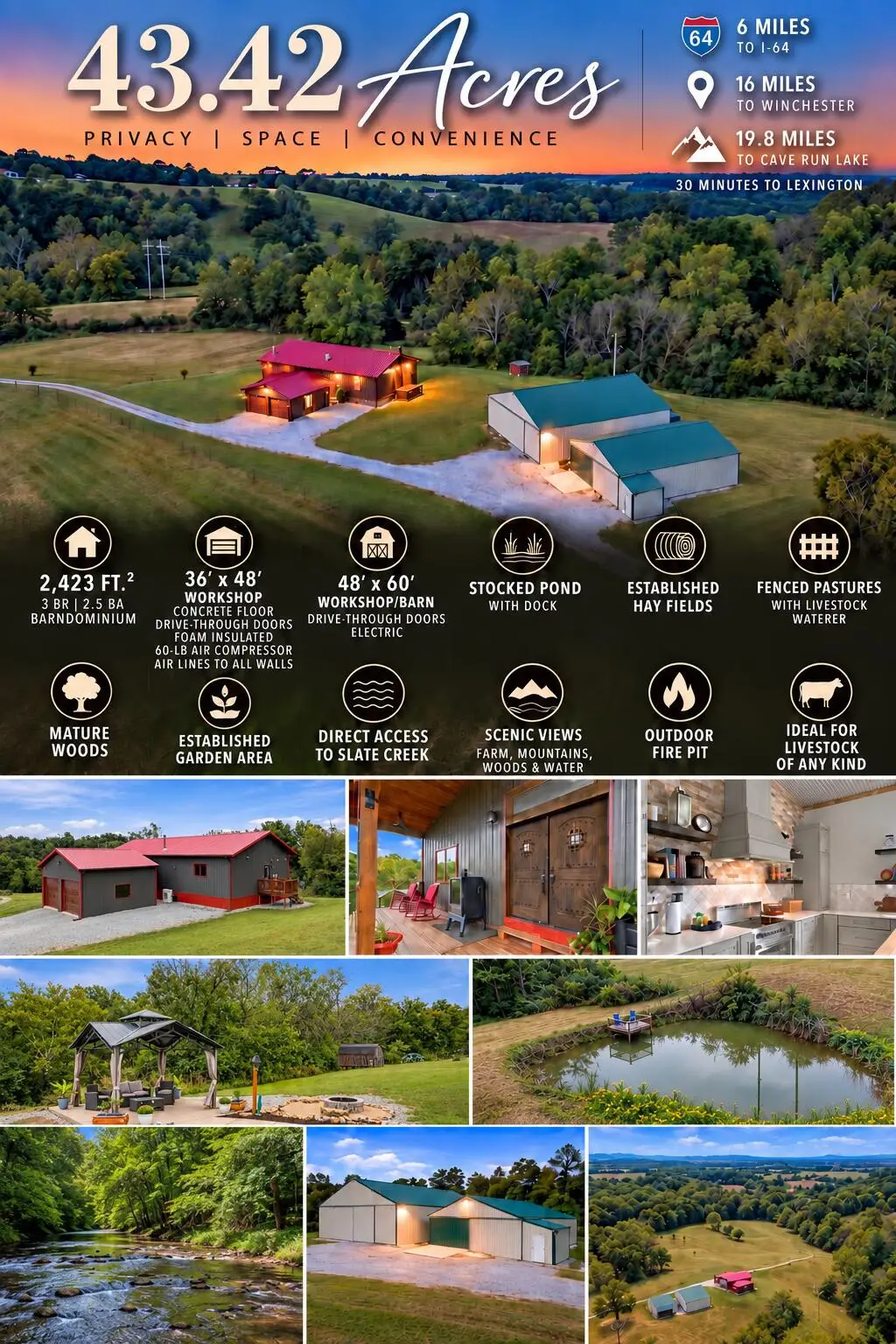 649 Joe Snedegar Road, Mount Sterling, KY 40353 - #1
