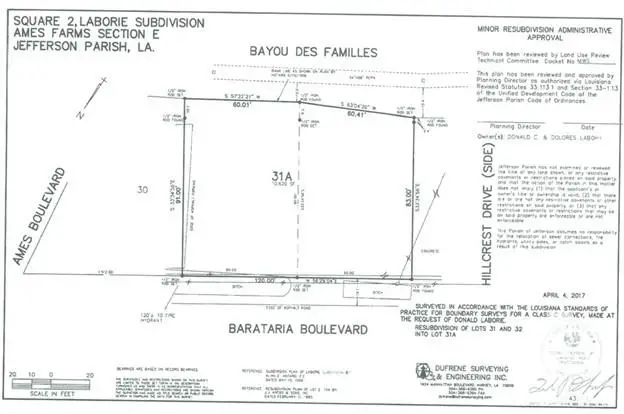 Lot 31A Sq2 Barataria Boulevard, Marrero, LA 70072 - #2