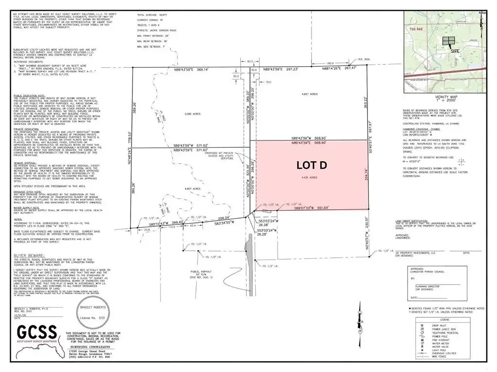 LOT D Jackie Gordon Lane, Albany, LA 70711 - #1
