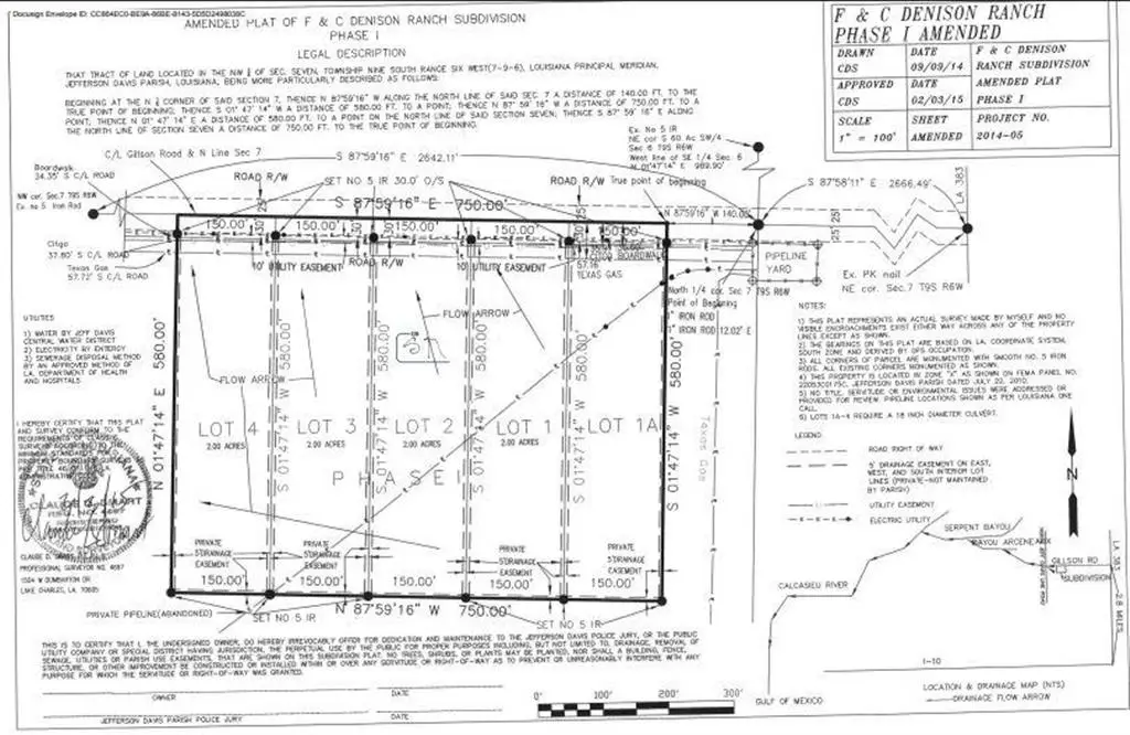 Gillson Road, Iowa, LA 70647 - #1