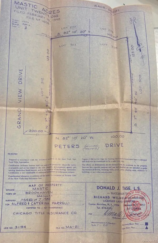 VL (Lot 8) Peters Drive, Shirley, NY 11967