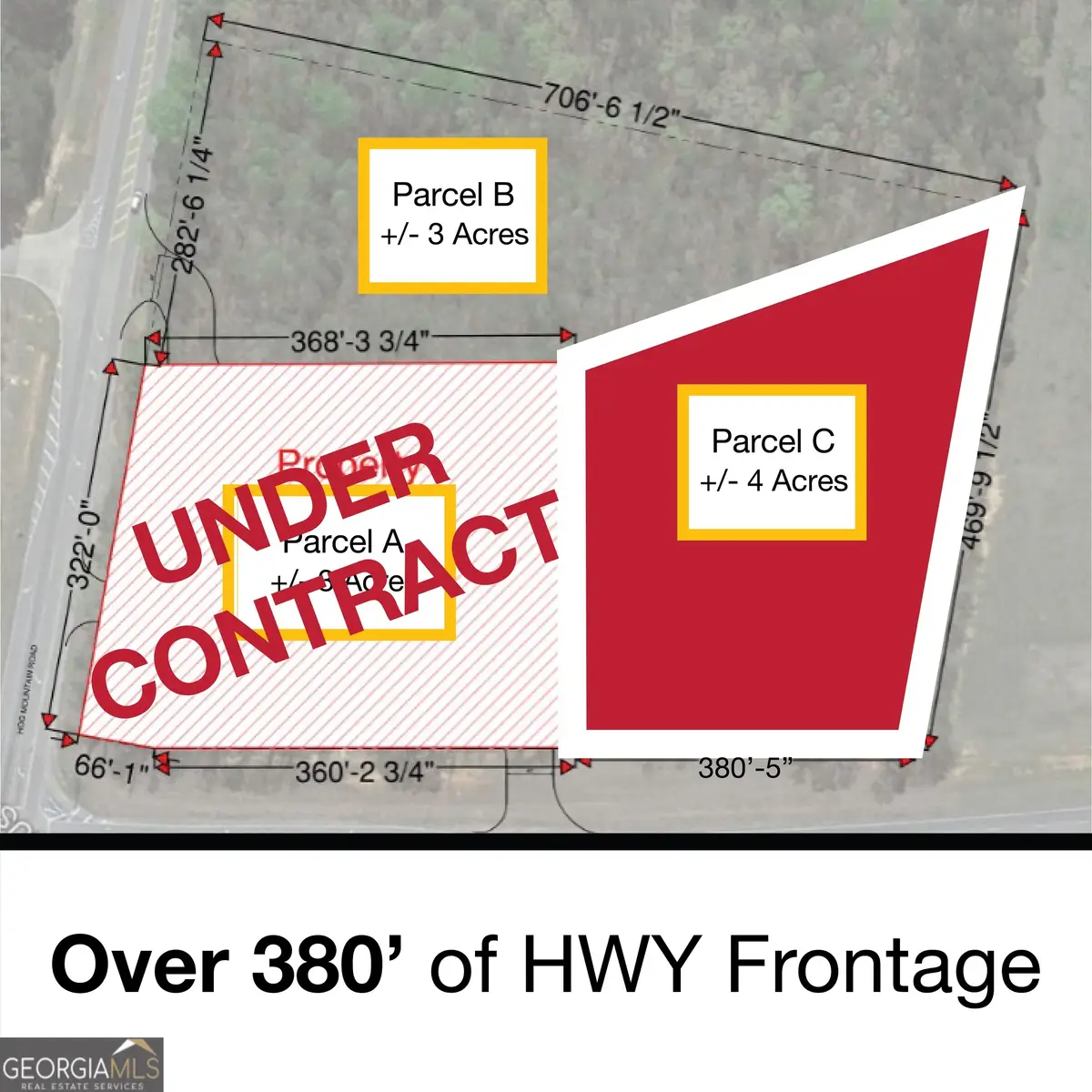 4611 Monroe Hwy - Hwy 78 #PARCEL C - 3 ACRES, Bogart, GA 30622 - Image #1