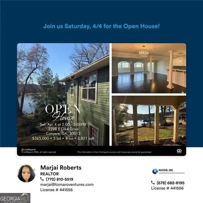 2298 E Lake Drive, Conyers, GA 30012 - #1