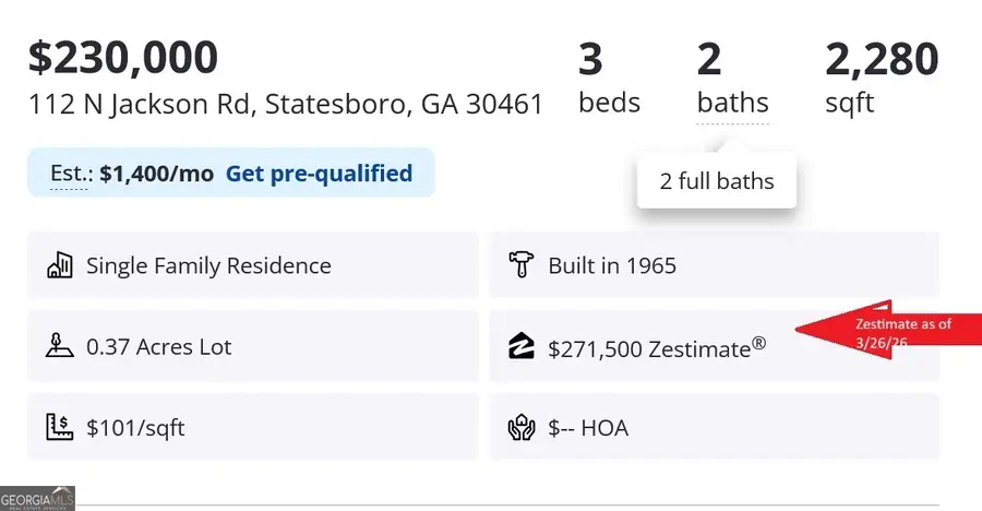 112 N Jackson Road, Statesboro, GA 30461 - #3