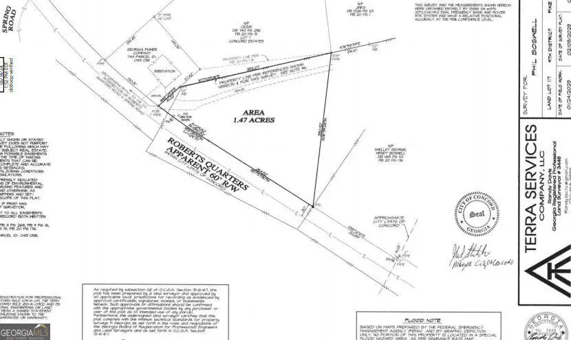 1.47 ACRES Roberts Quarters Road, Concord, GA 30206 - #2