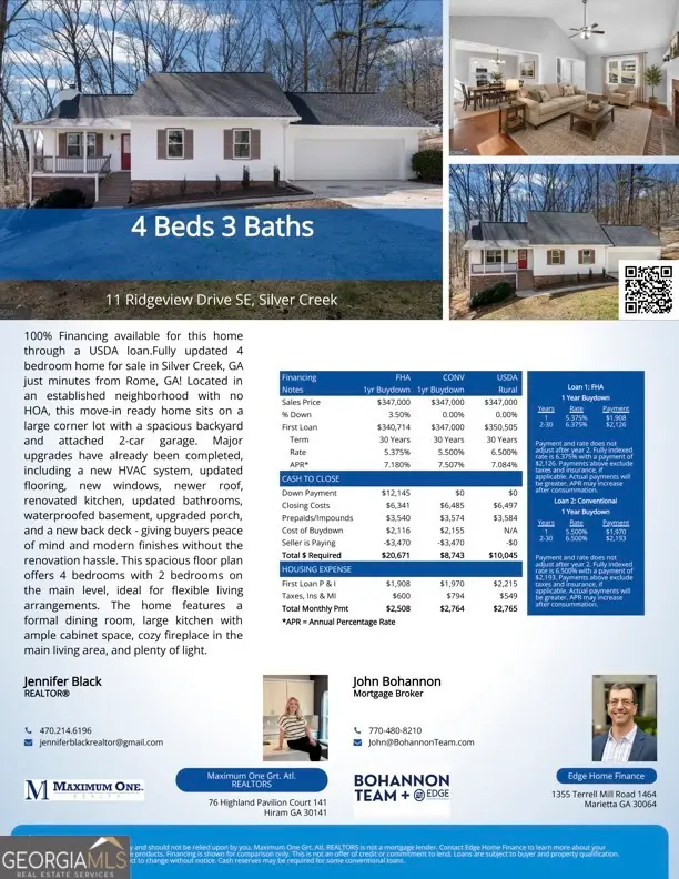 11 Ridgeview Drive Se, Silver Creek, GA 30173 - #2