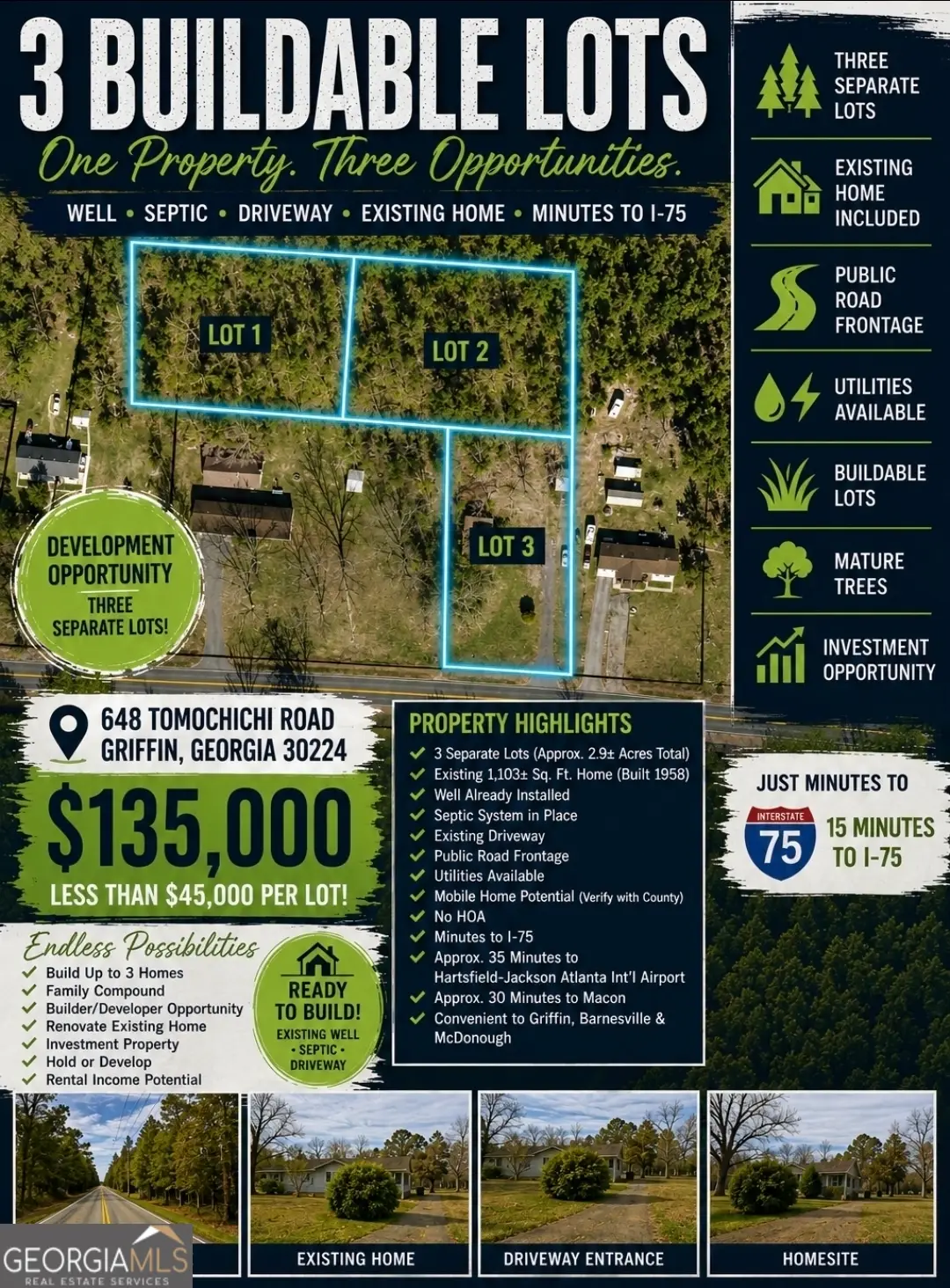 643 Tomochichi Road, Griffin, GA 30224 - #1