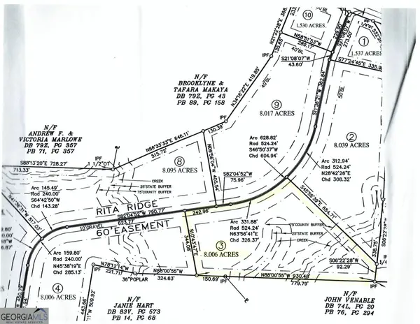 LOT #3 Rita Ridge, Jefferson, GA 30549