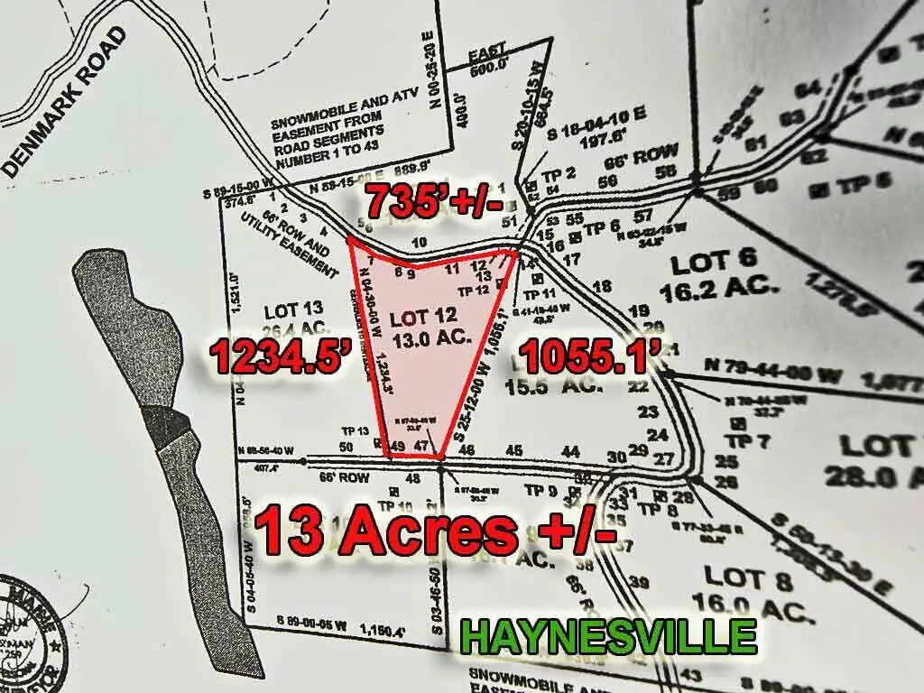 Lot 12 Denmark Road, Haynesville, ME 04497 - #1