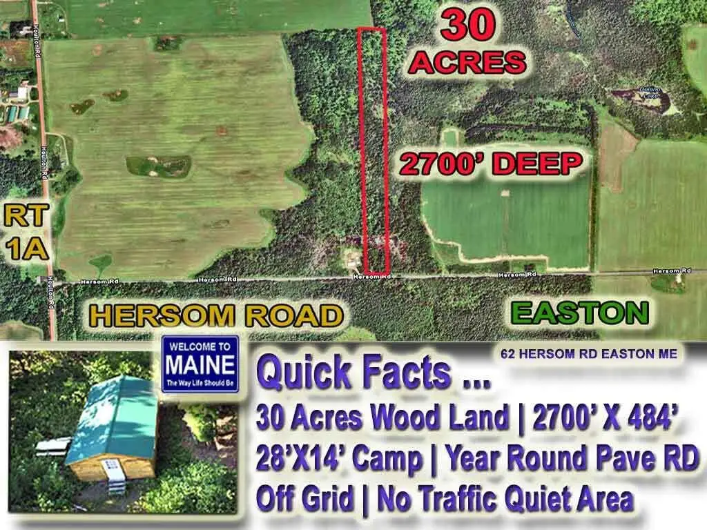 62 Hersom Road, Easton, ME 04740 - #1