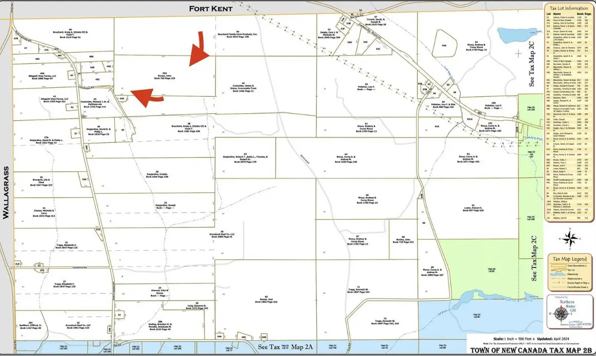 Map2BLot45 Coulombe Road, New Canada, ME 04743 - #1