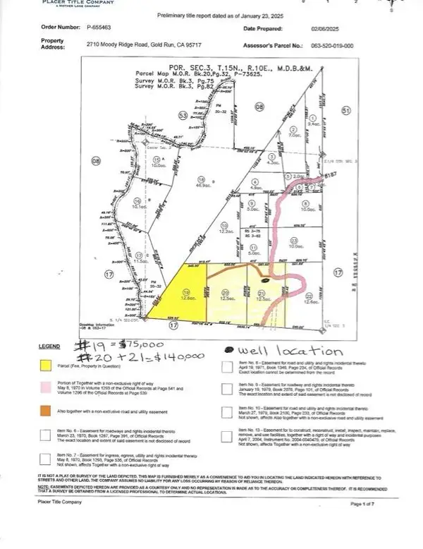 0 Moody Ridge Road, Gold Run, CA 95717