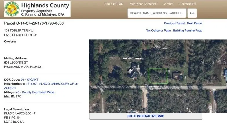 108 Tobler Terrace Nw, Lake Placid, FL 33852 - #1