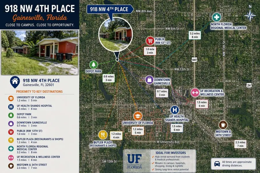 918 NW 4th Place, Gainesville, FL 32601 - #2
