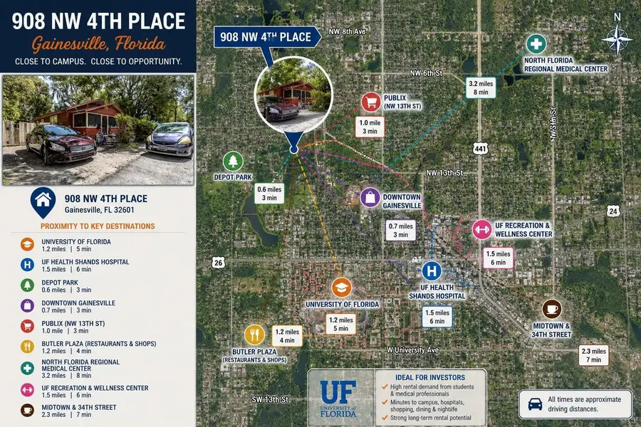 908 NW 4th Place, Gainesville, FL 32601 - #2