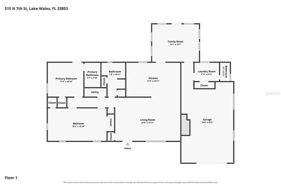 515 N 7th Street, Lake Wales, FL 33853 - #3